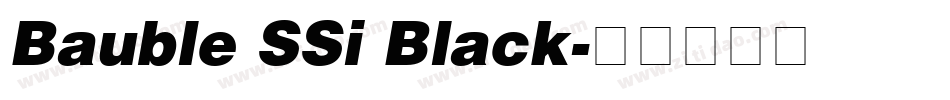 Bauble SSi Black字体转换